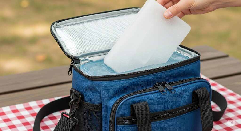 遠出にも便利な氷嚢の持ち運び方